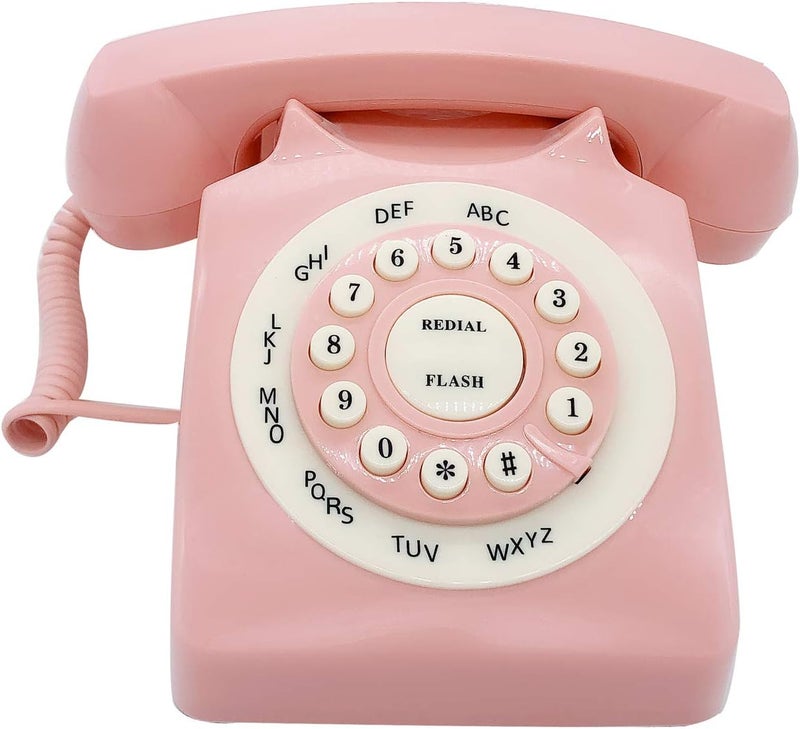 TelPal Retro Corded Landline Phone, Classic Vintage Old Fashion Telephone for Home & Office, Wired Home Phone Gift for Seniors - Image 1